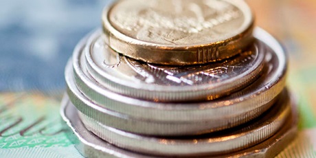 Australian Coins stacked together Australian Coins stacked together
